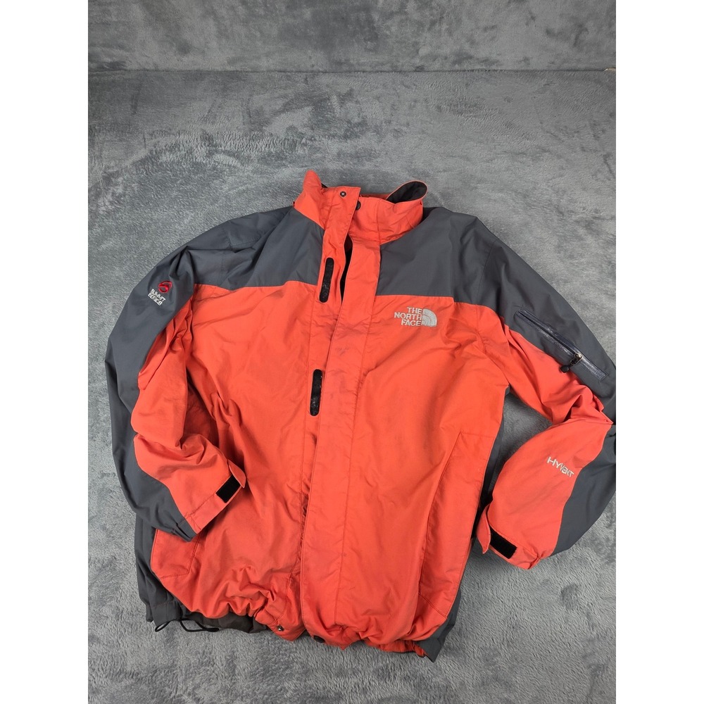 The North Face Summit Series HyVent Alpha Down Jacket Mens XL Orange Grey FT521